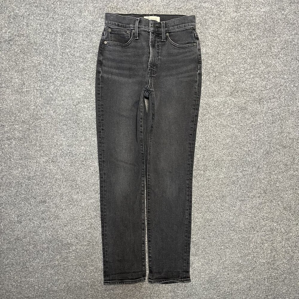 Madewell Womens The Perfect Vintage Jean Black Denim Straight Leg Size 24